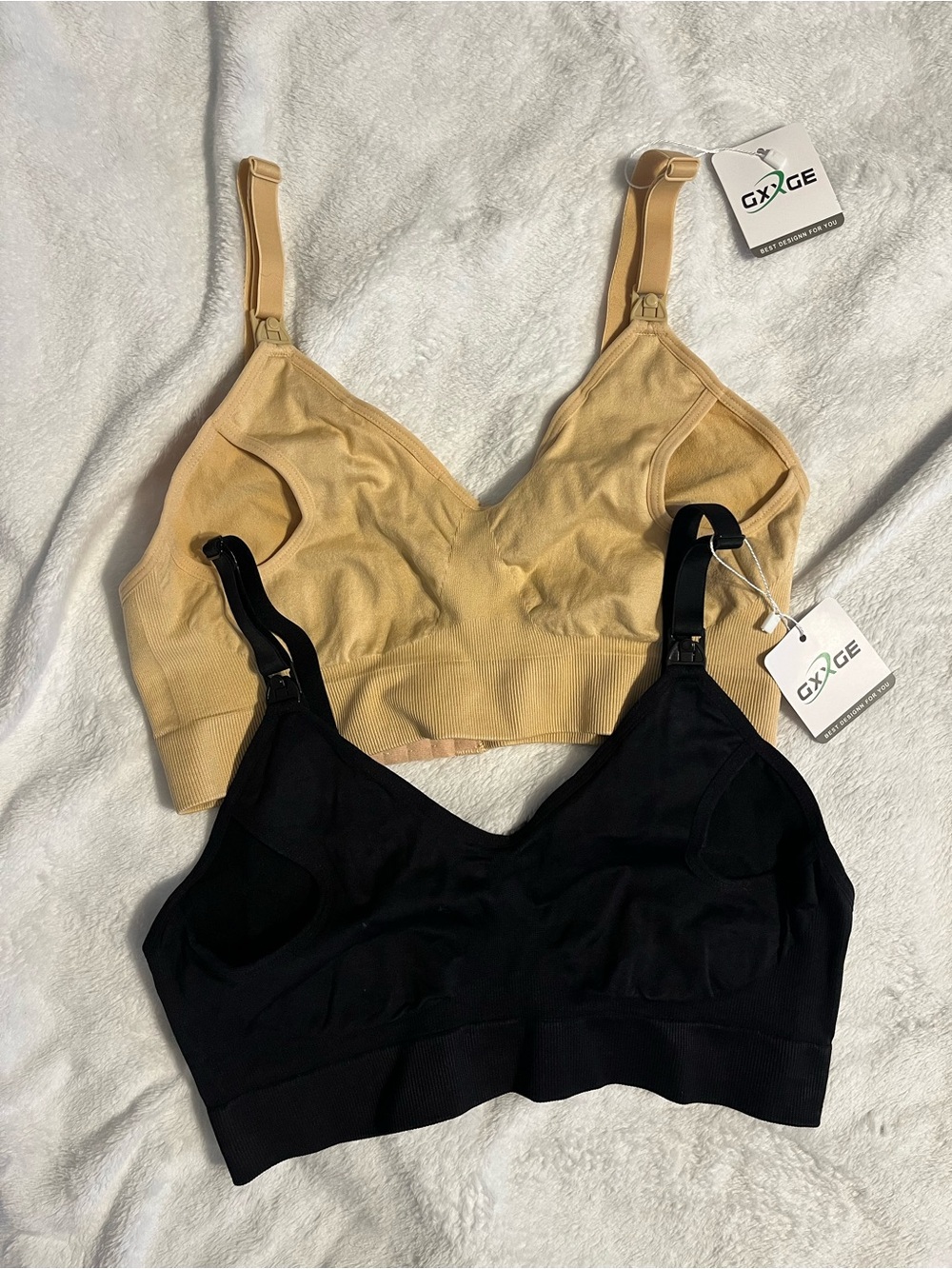 Nursing Bra Support Pumping Bra Set of 2 NWT